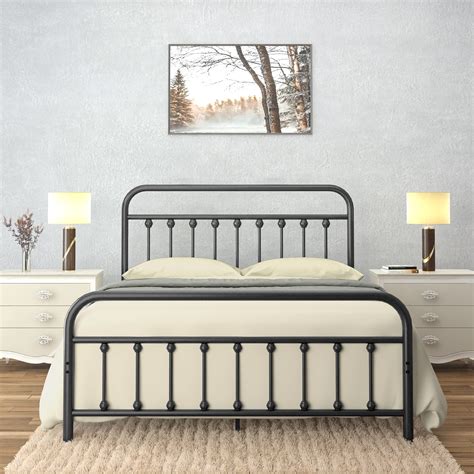 sturdy metal bed frame twin no box spring|twin mattress without box spring.